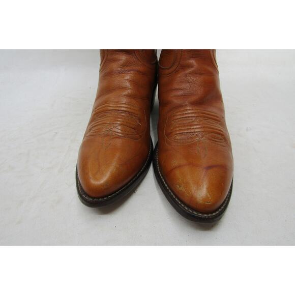 Justin Mens Size 8.5 D Marbled Brown Leather Cowboy Western Boots main image 10